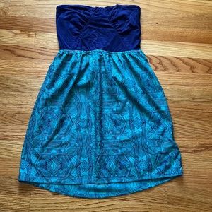 Roxy strapless dress size medium